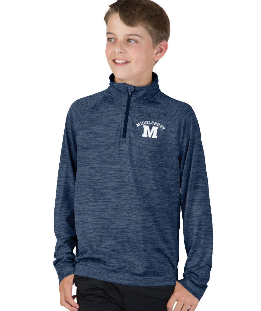 Middlebury Youth Zip Top Performance Pullover
