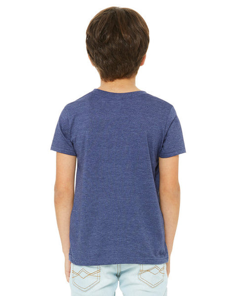 Middlebury Youth T-Shirt Heather Navy (BC TriBlend)