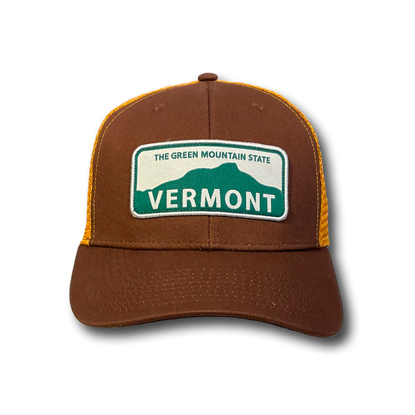 Vermont Trucker Hat (brown/gold)