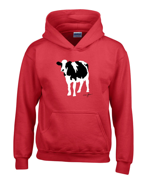 Rubin Cow Youth Sweatshirt (red)